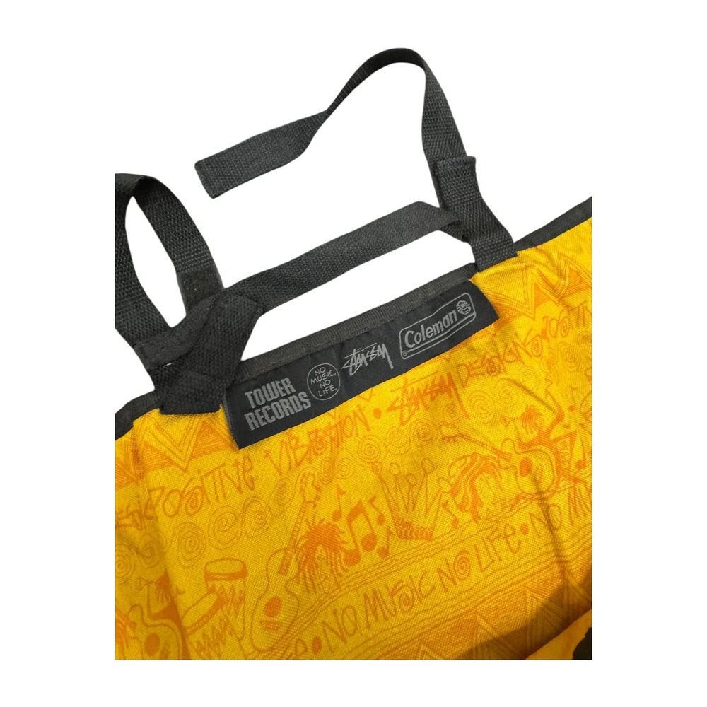 Stussy Camping Mat Unisex OS Yellow Good Tower Records Coleman Folding Mat - Picture 5 of 5